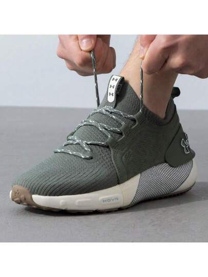 Under Armour حذاء رياضي رجالي جديد من HOVR مصنوع من جلد الغزال الممتص للصدمات والقابل للتنفس للركض