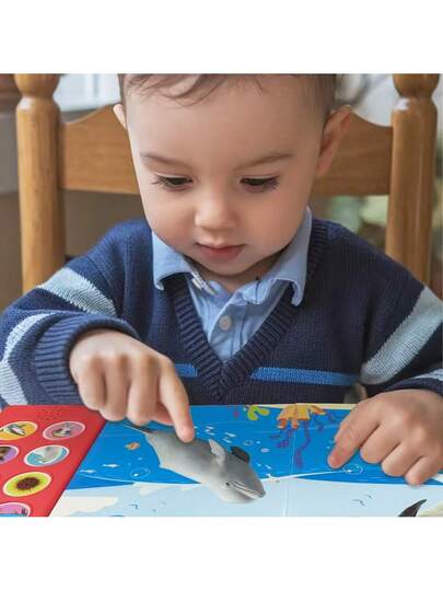 beartale لعبة حسية ذات 10 مفاتيح، كتاب أصوات للأطفال، لعبة تعليمية مبكرة للرضع، 10 أصوات حيوانات واقعية، مصنوعة من مواد متينة، بطارية قابلة للاستبدال، تعزز تفاعل الطفل وذاكرته وتنمية حواسه، ألعاب أطفال، ألعاب أولاد، هدايا لحفلات أعياد الأطفال، ألعاب بنات،