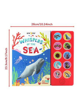beartale لعبة حسية ذات 10 مفاتيح، كتاب أصوات للأطفال، لعبة تعليمية مبكرة للرضع، 10 أصوات حيوانات واقعية، مصنوعة من مواد متينة، بطارية قابلة للاستبدال، تعزز تفاعل الطفل وذاكرته وتنمية حواسه، ألعاب أطفال، ألعاب أولاد، هدايا لحفلات أعياد الأطفال، ألعاب بنات،