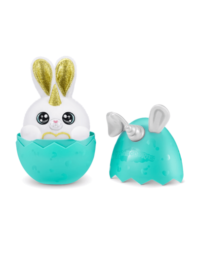 طقم هدية مفاجأة Rainbocorns Bunnycorn من ZURU - لعبة كاملة من 4 قطع في صندوق واحد (ملمس قلب الفرو)