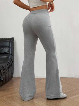 SHEIN EZwear بنطلون نسائي بأربطة مطرزة، تصميم عصري مناسب للصيف