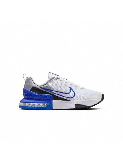 Nike أحذية تدريب رجالية نايك إير ماكس ألفا 6 باللون الأبيض والأزرق الفاتح والرمادي الداكن والأسود