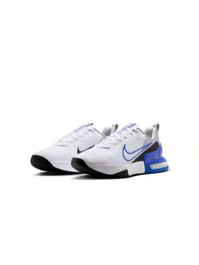 Nike أحذية تدريب رجالية نايك إير ماكس ألفا 6 باللون الأبيض والأزرق الفاتح والرمادي الداكن والأسود