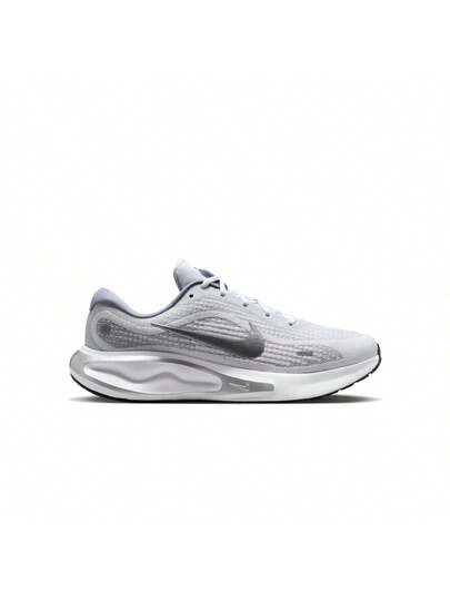 أحذية الجري للرجال Nike Journey Run أبيض-معدني فضي-أسود-رمادي-سباق