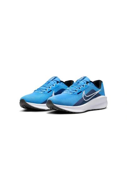 Nike أحذية الجري على الطرق للرجال نايك داونشيفتر 13 بلون أزرق أبيض - أزرق فاتح - أزرق جليدي