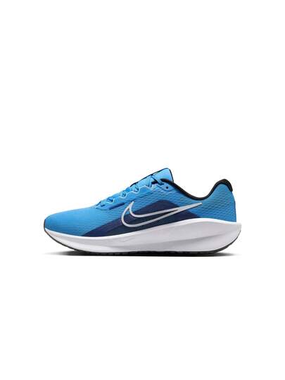 Nike أحذية الجري على الطرق للرجال نايك داونشيفتر 13 بلون أزرق أبيض - أزرق فاتح - أزرق جليدي
