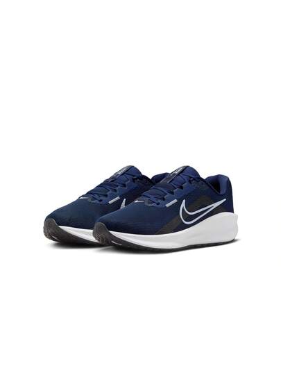 Nike أحذية الجري على الطرق للرجال نايك داونشيفتر 13 بلون الأزرق الليلي/البلاتيني النقي-الأسود-الأبيض