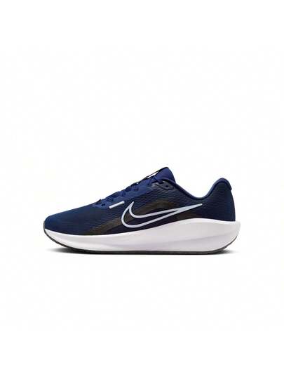 Nike أحذية الجري على الطرق للرجال نايك داونشيفتر 13 بلون الأزرق الليلي/البلاتيني النقي-الأسود-الأبيض