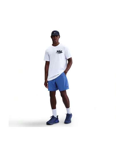 Nike شورت رجالي نايك دري-فيت 7 بوصة بدون بطانة متعدد الاستخدامات لون أزرق كوميت/(أسود)