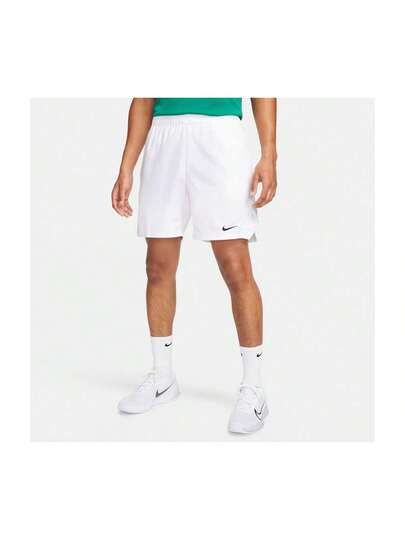 Nike شورت تنس رجالي نايك كورت فيكتوري 7 بوصة، لون أبيض/(أسود)، تقنية دري-فيت