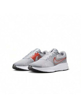 Nike أحذية الجري للرجال نايك رن ديفاي بلون رمادي ذئبي/أحمر ساطع-أسود-أبيض