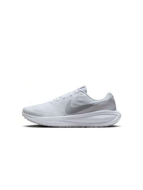 Nike أحذية الجري على الطرق للرجال نايك ريفولوشن 8 باللون الأبيض/البلاتيني النقي