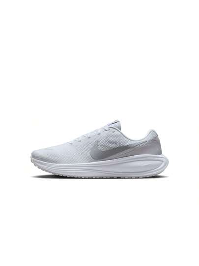Nike أحذية الجري على الطرق للرجال نايك ريفولوشن 8 باللون الأبيض/البلاتيني النقي