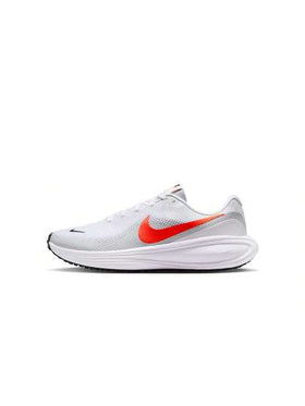 Nike أحذية الجري على الطرق للرجال نايك ريفولوشن 8 باللون الأبيض والأحمر الساطع والبلاتيني النقي والأسود
