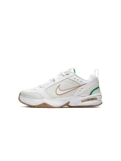 Nike أحذية تمرين رجالية نايك إير مونارك الرابع باللون الأبيض/الذهبي المعدني-الفانتوم-الأخضر الحظ-لون الصمغ