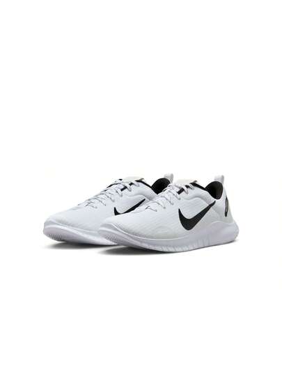 أحذية الجري على الطرق للرجال Nike Flex Experience Run 12 باللون الأبيض/الأسود-الأبيض