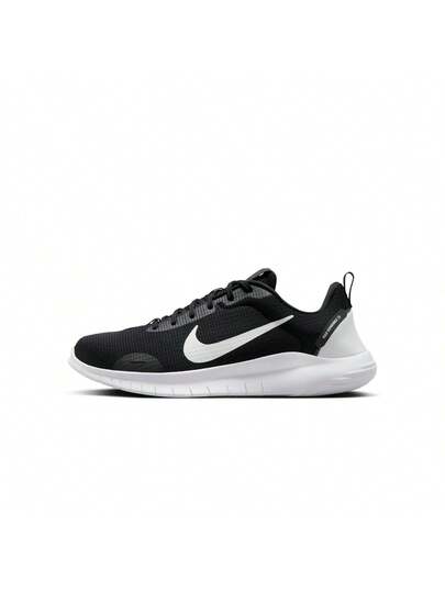 أحذية الجري على الطرق للرجال Nike Flex Experience Run 12 باللون الأسود/الأبيض-رمادي داكن الدخان