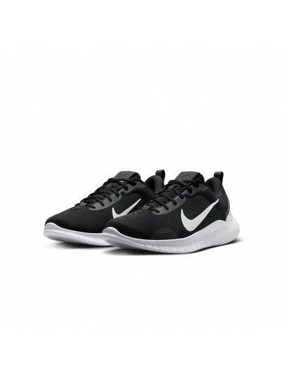 أحذية الجري على الطرق للرجال Nike Flex Experience Run 12 باللون الأسود/الأبيض-رمادي داكن الدخان