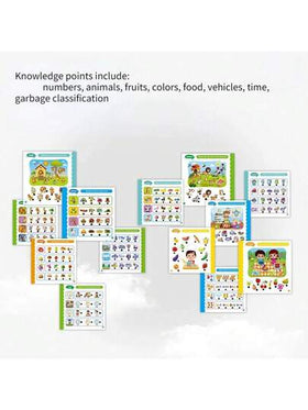 قلم صوتي ذكي + كتاب تعلم الإنجليزية، قلم إلكتروني متعدد الوظائف، يتضمن يوميات تعليمية ملونة ب- 36 صفحة و100 نقطة تعليمية، محتوى غني، يعزز التطور الفكري. قلم التعلم المنطقي يمكنه الإجابة على الأسئلة الواردة في الكتاب، مع مؤشر إضاءة جميل وحيوي.