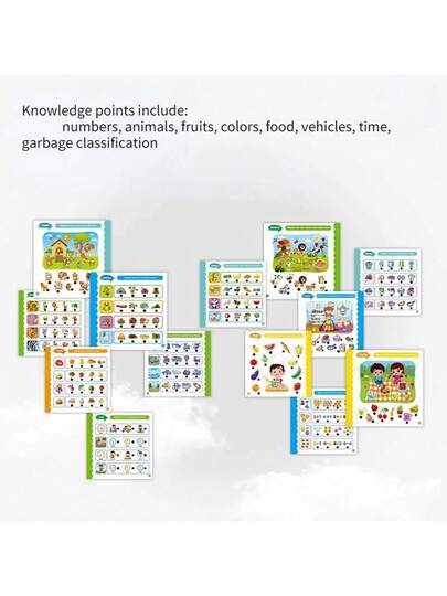 قلم صوتي ذكي + كتاب تعلم الإنجليزية، قلم إلكتروني متعدد الوظائف، يتضمن يوميات تعليمية ملونة ب- 36 صفحة و100 نقطة تعليمية، محتوى غني، يعزز التطور الفكري. قلم التعلم المنطقي يمكنه الإجابة على الأسئلة الواردة في الكتاب، مع مؤشر إضاءة جميل وحيوي.