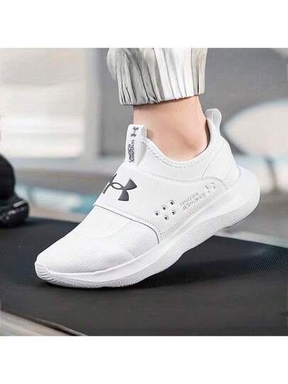 Under Armour أحذية رياضية للرجال خفيفة الوزن وقابلة للتنفس، من قماش الشبكة لممارسة اللياقة البدنية والجري، بتصميم سهل الارتداء