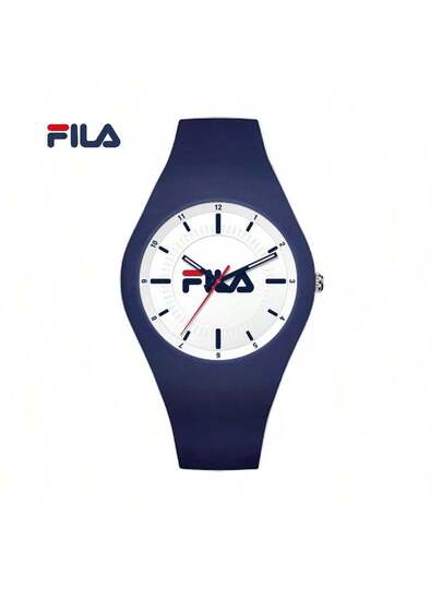 ساعة كوارتز للسيدات من FILA - قرص لؤلؤي وسوار من الجلد | ساعة هدية أنيقة لها - للمكتب والمناسبات والاستخدام اليومي