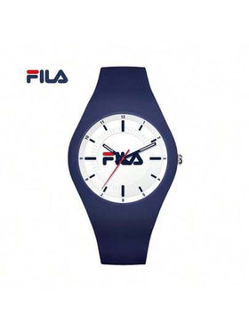 ساعة كوارتز للسيدات من FILA - قرص لؤلؤي وسوار من الجلد | ساعة هدية أنيقة لها - للمكتب والمناسبات والاستخدام اليومي