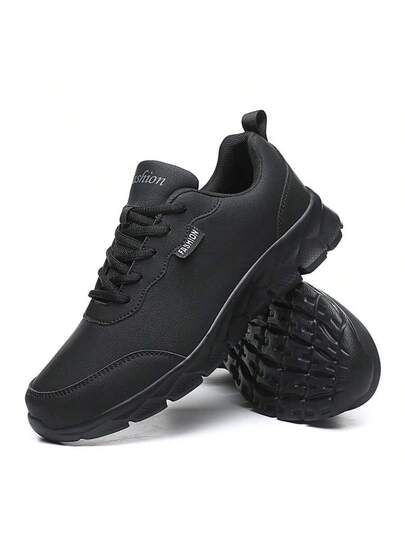 أحذية رياضية للرجال بنمط رباط، أحذية كاجوال خارجية من الجلد، أحذية جري موضة، أحذية مريحة ومتشربة للصدمات، أحذية مشي للرجال، مقاسات كبيرة 39-48