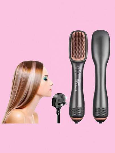 فرشاة مجفف الشعر وفرشاة مستقيمة 3 في 1، مجفف شعر احترافي قوي 980 واط بتقنية السيراميك والتورمالين الأيوني، 3 إعدادات للحرارة/2 إعداد للسرعة، مجفف شعر وأداة تصفيف شعر خطوة واحدة لجميع أنواع الشعر
