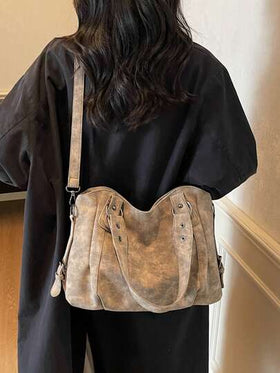 حقيبة تسوق كبيرة السعة بتصميم بسيط وعصري