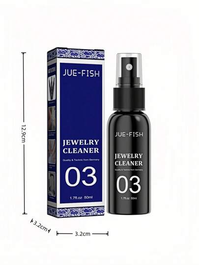 JUE FISH محلول تنظيف المجوهرات - ينظف الماس والقلائد والذهب. سائل تنظيف وعناية بالمجوهرات للذهب والفضة واللؤلؤ والساعات والخواتم. يزيل التلبد ويمنع التأكسد. يستخدم أيضًا لتنظيف المجوهرات الذهبية والفضية والساعات والأجهزة الإلكترونية. مزيل تلبد خاتم الماس