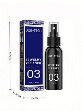 JUE FISH محلول تنظيف المجوهرات - ينظف الماس والقلائد والذهب. سائل تنظيف وعناية بالمجوهرات للذهب والفضة واللؤلؤ والساعات والخواتم. يزيل التلبد ويمنع التأكسد. يستخدم أيضًا لتنظيف المجوهرات الذهبية والفضية والساعات والأجهزة الإلكترونية. مزيل تلبد خاتم الماس