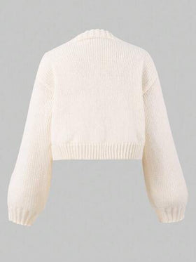 Sparklyn كارديجان كتف منخفض بنمط الكرز الجميل للبنات، للأطفال والمراهقات