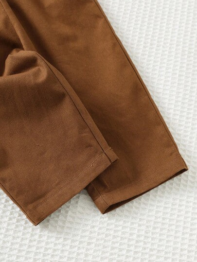 Cozy Pixies مجموعة سترة كارديجان بياقة طويلة الأكمام وبنطال بخصر مطاطي لون أزرق للأطفال الصبيان، قطعتان