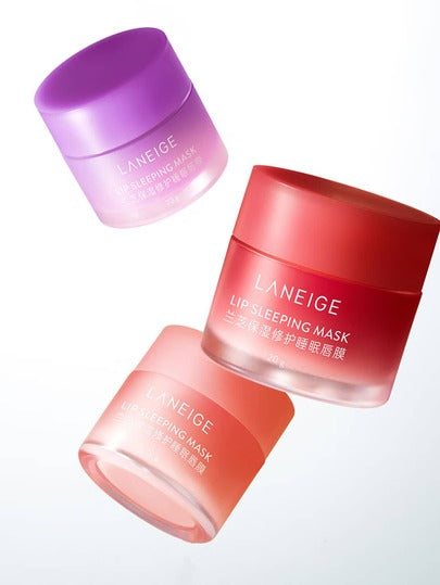 Laneige 20 جرام/0.7 أونصة قناع نوم للشفاه بنكهة العنب: #مغذي ومرطب #ناعم وطري ومرطب للشفاه