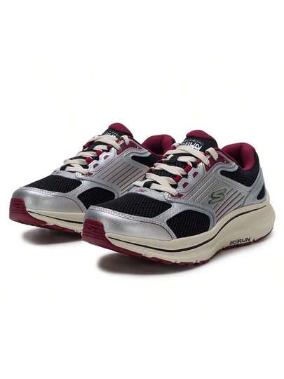 Skechers أحذية الجري للرجال Go Run Consistent 2.0، خفيفة الوزن ومريحة للرياضة اليومية والأنشطة الخارجية، 220884-BKRD