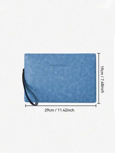 حقيبة منظم أعمال أحادية اللون بسيطة، حقيبة يد رجالية، حقيبة صغيرة عصرية كاجوال، محفظة نقود بسيطة، حقيبة يد فاخرة، محفظة منظم، هدية للرجال، هدية عيد الميلاد