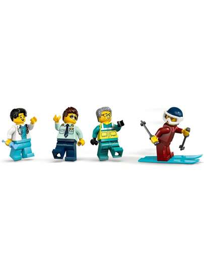 LEGO طائرة إسعاف جوي طوارئ المدينة لعبة بناء للأطفال - طائرة إنقاذ تظاهر بالعب نموذج للأولاد والبنات، الأعمار 6+ - كتل بناء أبطال الشخصيات الصغيرة - فكرة هدية لأعياد الميلاد - 60465