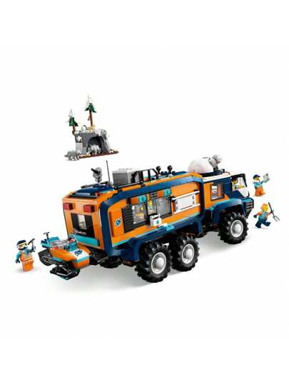 LEGO شاحنة مختبر استكشاف القطب الشمالي - لعبة بناء علمية - مجموعة لعب تظاهرية للأولاد والبنات من عمر 8 سنوات فما فوق - شاحنة لعبة قابلة للبناء للأطفال مع 5 شخصيات صغيرة - فكرة هدية لأعياد الميلاد - 60471