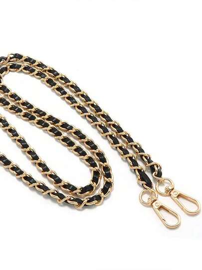 سلسلة بطول 120 سم / 47.24 بوصة من البولي يوريثان لحقيبة الكتف المحمولة عبر الجسم، سلسلة حقيبة الكتف DIY للنساء، مناسبة كبديل لحقائب الكتف والحقائب المحمولة عبر الجسم، صناعة محفظة DIY