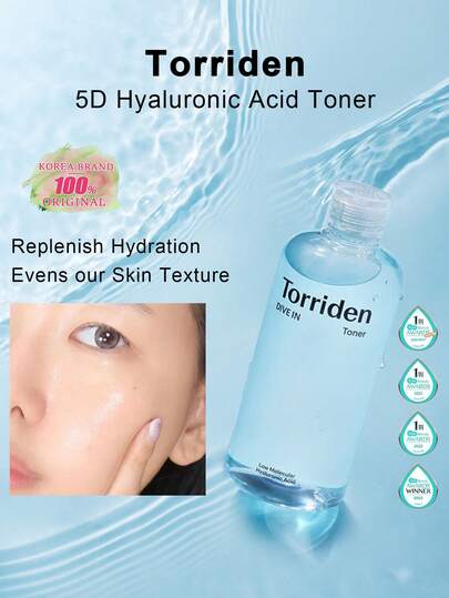 Torriden مرطب الوجه بحمض الهيالورونيك منخفض الوزن الجزيئي بسعة 300 مل | رذاذ الوجه منخفض الرقم الهيدروجيني، مرطب ومرطب، مناسب للبشرة الحساسة والجافة والدهنية | العناية بالبشرة النباتية الكورية | مستحضرات التجميل الكورية، طقم هدايا