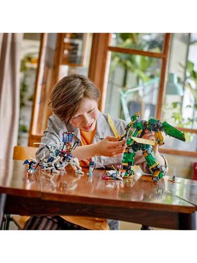 LEGO لعبة بناء طائرة ميكانيكية لويد نينجاجو - طقم بناء نموذجي للأولاد والبنات، من عمر 9 سنوات فما فوق - مجموعة ألعاب قابلة للتحويل للأطفال 5 شخصيات لعب نينجا صغيرة - فكرة هدية لأعياد الميلاد - 71845