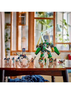 LEGO لعبة بناء طائرة ميكانيكية لويد نينجاجو - طقم بناء نموذجي للأولاد والبنات، من عمر 9 سنوات فما فوق - مجموعة ألعاب قابلة للتحويل للأطفال 5 شخصيات لعب نينجا صغيرة - فكرة هدية لأعياد الميلاد - 71845