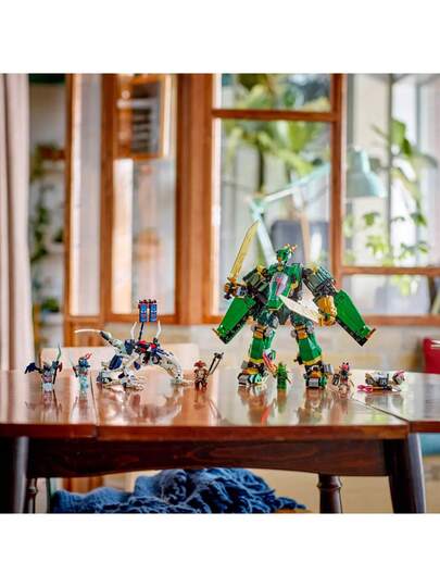 LEGO لعبة بناء طائرة ميكانيكية لويد نينجاجو - طقم بناء نموذجي للأولاد والبنات، من عمر 9 سنوات فما فوق - مجموعة ألعاب قابلة للتحويل للأطفال 5 شخصيات لعب نينجا صغيرة - فكرة هدية لأعياد الميلاد - 71845