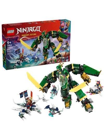 LEGO لعبة بناء طائرة ميكانيكية لويد نينجاجو - طقم بناء نموذجي للأولاد والبنات، من عمر 9 سنوات فما فوق - مجموعة ألعاب قابلة للتحويل للأطفال 5 شخصيات لعب نينجا صغيرة - فكرة هدية لأعياد الميلاد - 71845