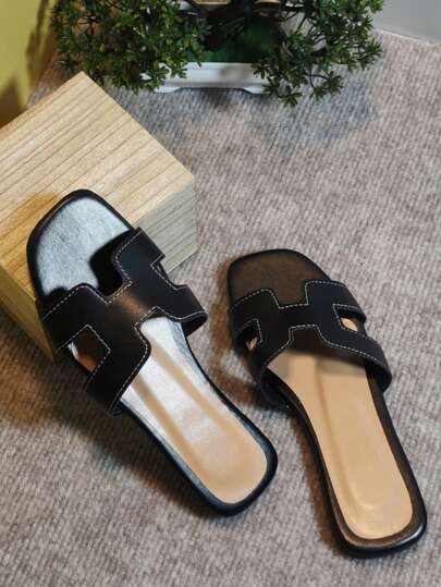 صنادل صيفية جديدة، تصميم مسطح، بسيط وأنيق، متعدد الوظائف، مريح، بطراز كوري عصري، مناسب للشاطئ والسفر والارتداء في البحر