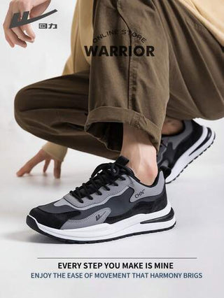 WARRIOR أحذية رياضية رجالية عصرية بطراز رجعي، أحذية جري مريحة في الربيع والخريف، بتصميم متواضع وأنيق، أحذية رياضية مناسبة للارتداء طوال العام، مقاومة للتآكل والارتداء اليومي، أحذية تدريب