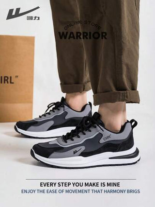 WARRIOR أحذية رياضية رجالية عصرية بطراز رجعي، أحذية جري مريحة في الربيع والخريف، بتصميم متواضع وأنيق، أحذية رياضية مناسبة للارتداء طوال العام، مقاومة للتآكل والارتداء اليومي، أحذية تدريب