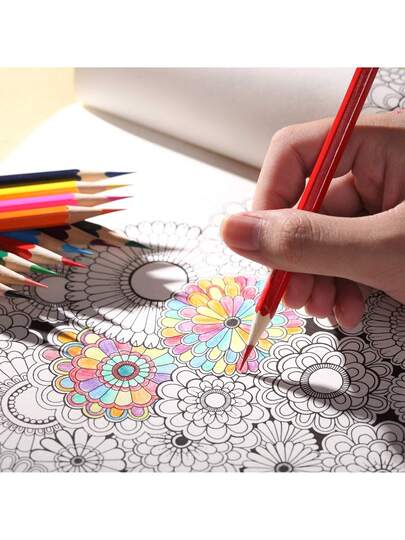 مجموعة أقلام رصاص ملونة 12/18/24/36/48/72/120/160 قطعة، أقلام رصاص ملونة للرسم والتلوين والتخطيط والتلوين