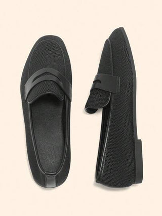 CUCCOO BASICS أحذية لوفر مسطحة سوداء أنيقة وراحة للنساء، مناسبة للتنقل والعطلات والمناسبات المختلفة